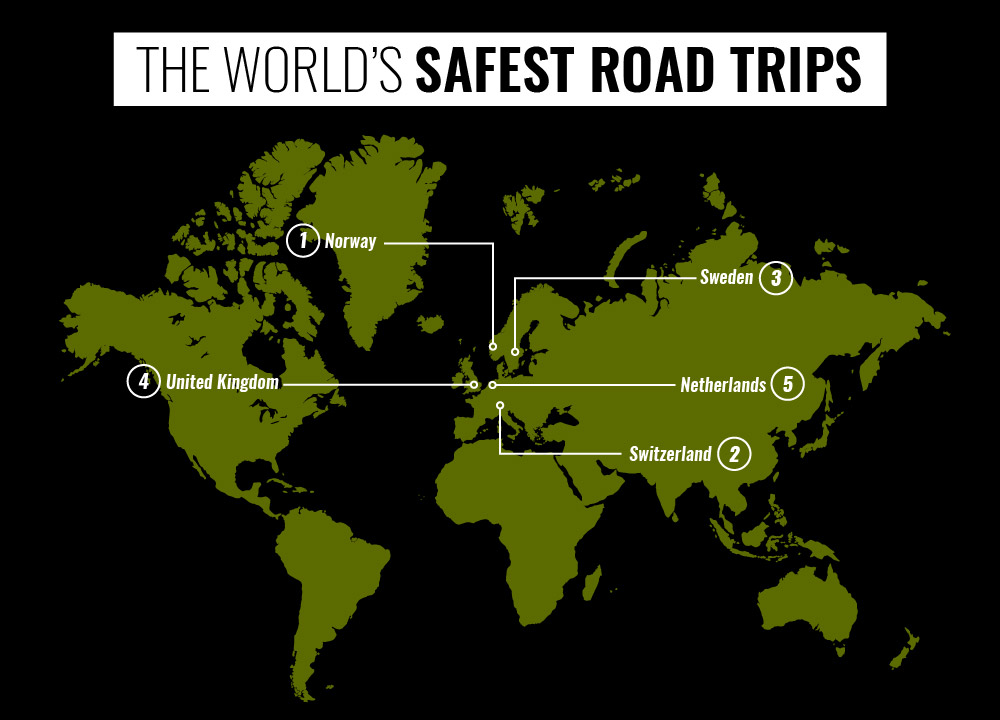 The Global Road Trip Index - The World's Safest Road Trips