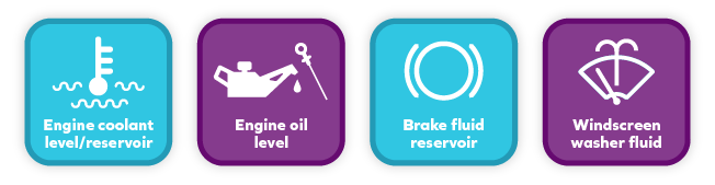 car liquid symbols