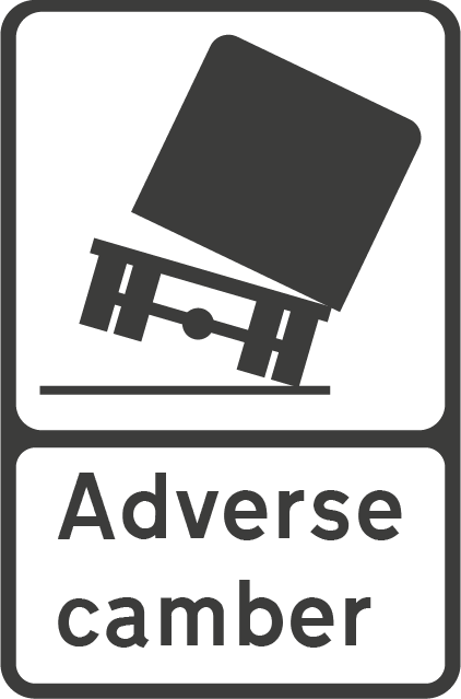 Adverse camber sign