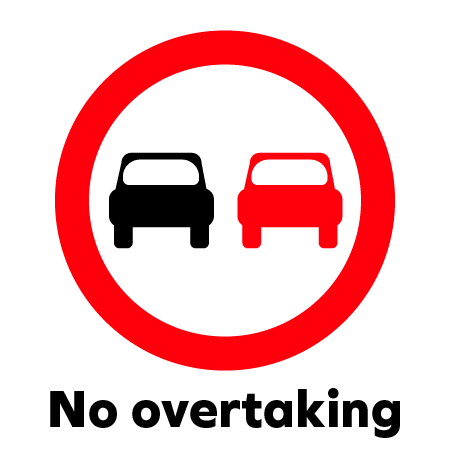 no overtaking sign