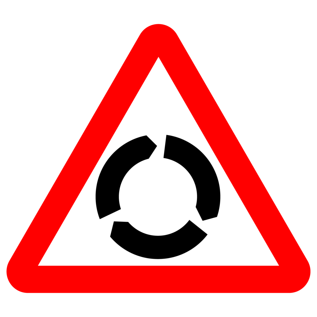 Roundabout sign