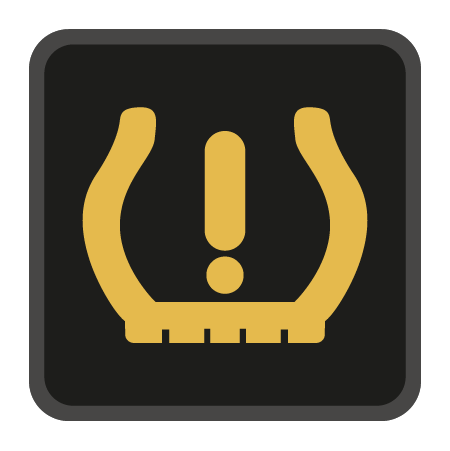 Tyre pressure warning light