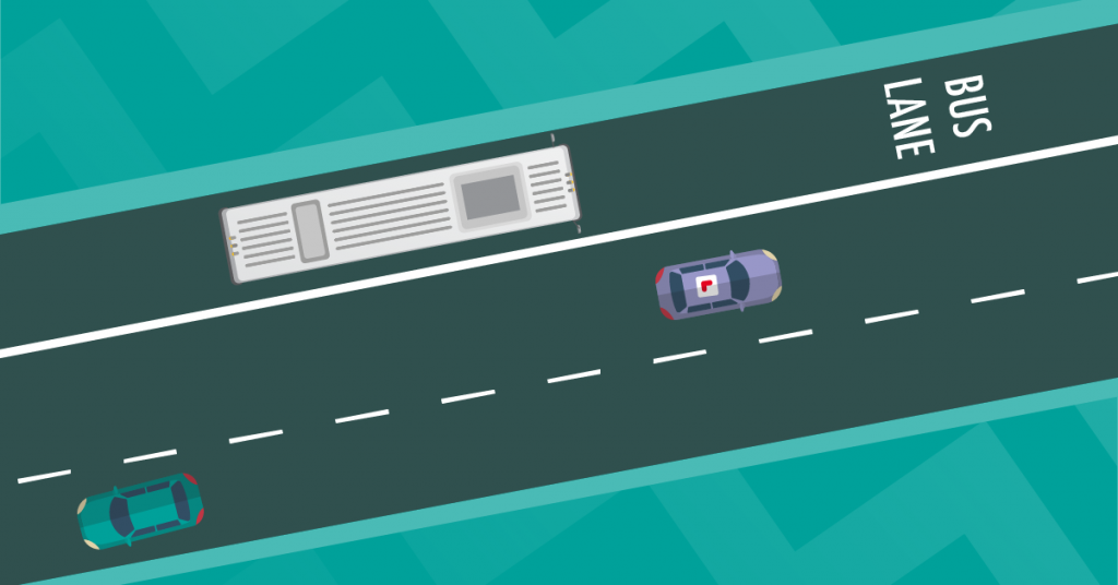 bus lane, learner driver insurance